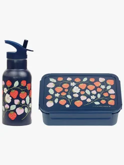 A Little Lovely Company Madkasse & Flaske, Strawberries