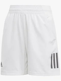Adidas Boys Club 3-Stripes Shorts, White