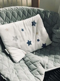 Albero Mio Tæppe med Pude V101, Grå