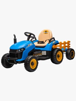 Alex's Garage Eltraktor med Trailer, Blå