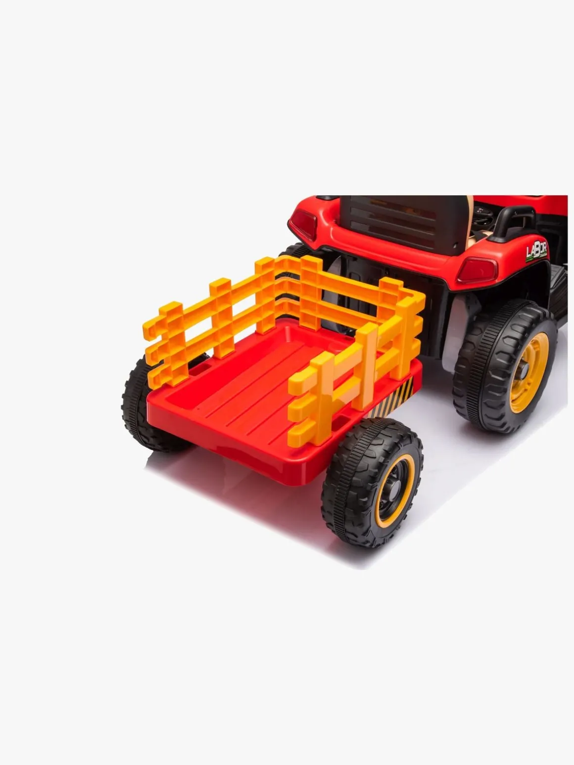 Alex's Garage Eltraktor med Trailer, Rød