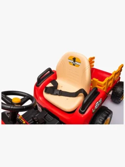 Alex's Garage Eltraktor med Trailer, Rød