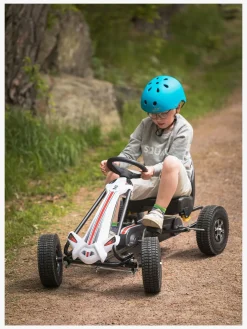 Alex's Garage Pedalbil Go-kart, Hvid