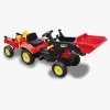 Alex's Garage Pedaltraktor med Skovl, Rød