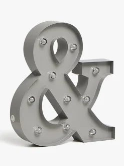 Alice & Fox Bogstavslampe &, Grå