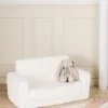 Alice & Fox Cubbie  Foldbar Sofa 94x55cm, White Teddy