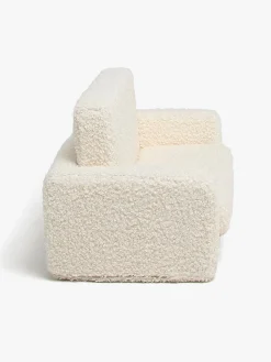 Alice & Fox Cubbie  Foldbar Sofa 94x55cm, White Teddy