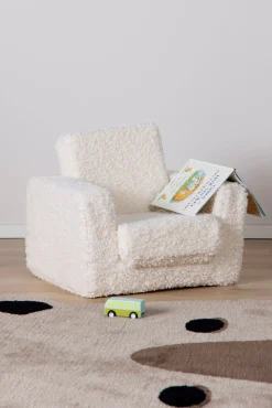 Alice & Fox Cubbie  Foldbar Lænestol, White Teddy