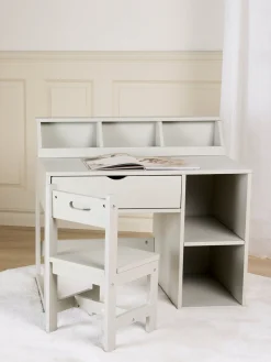 Alice & Fox FAY Skrivebord med Stol, Light Grey