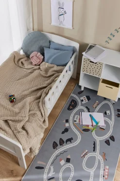 Alice & Fox Gulvtæppe Racerbane 80x150 cm, Grå