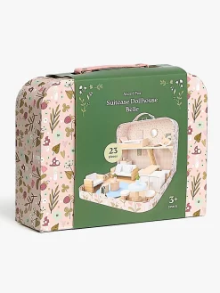 Alice & Fox Kuffert Dukkehus, Lyserød/blå