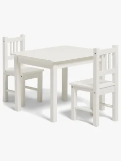 Alice & Fox LOVIS Bord & Stole + Sofa med Opbevaring, Hvid