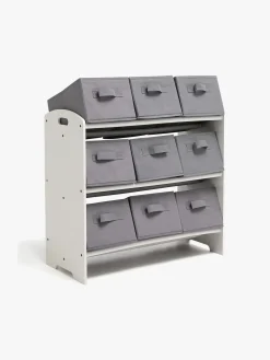 Alice & Fox LUISA Reol med Opbevaringskasser, Grå