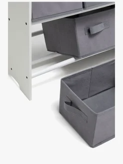 Alice & Fox LUISA Reol med Opbevaringskasser, Grå