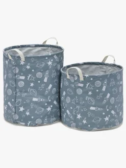 Alice & Fox Opbevaringskurv 2-pak Space, Grey/white