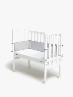 Alice & Fox Sengerand Bedside Crib, Soft Grey