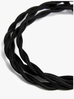 Alice & Fox Swirl Lampeledning, Sort