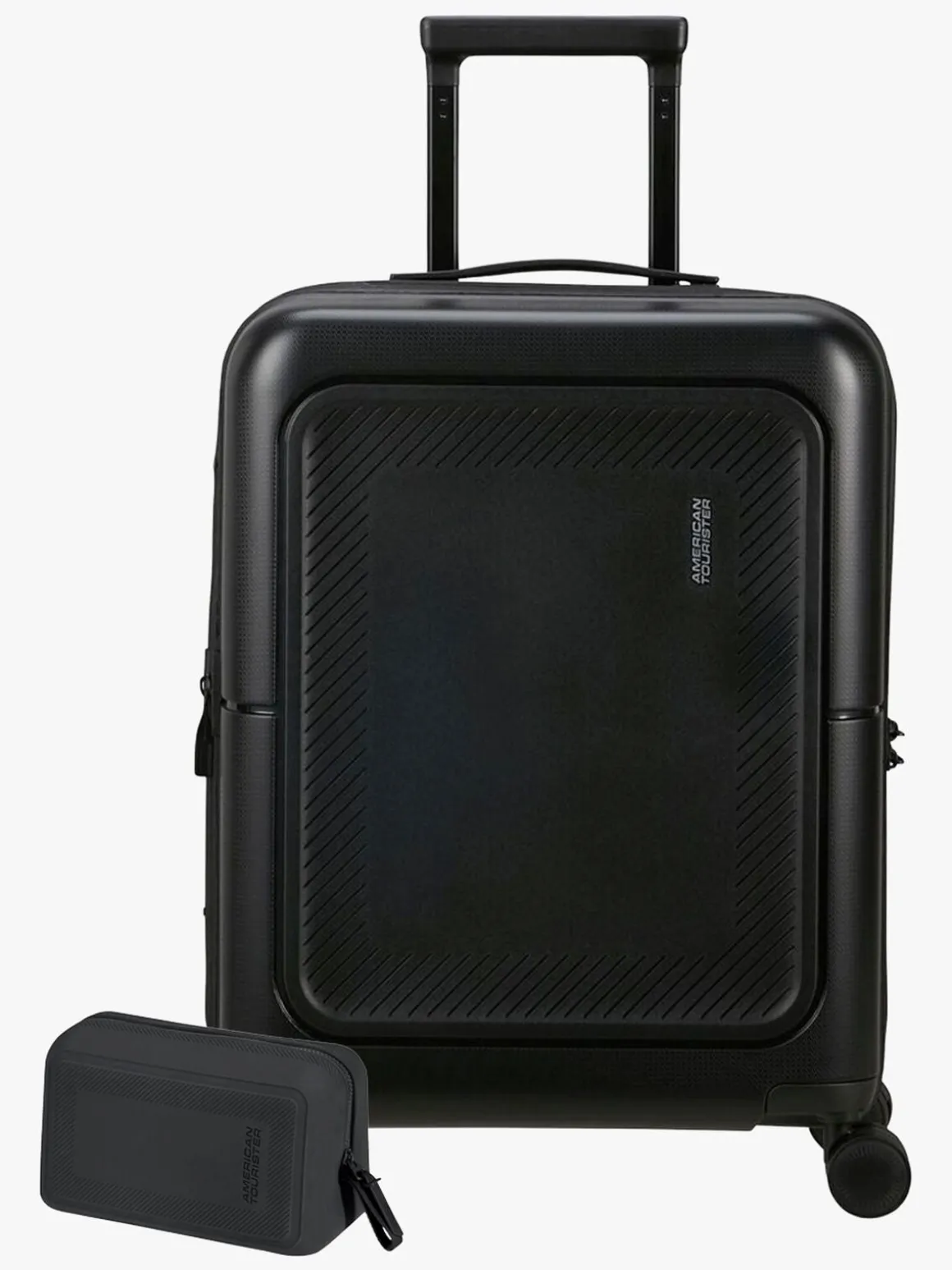 American Tourister Dashpop Kuffert 41-47L & Toilettaske POP, True Black