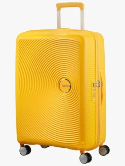 American Tourister Soundbox Spinner Rejsekuffert 71.5L, Golden Yellow