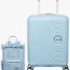 American Tourister Soundbox Kuffert 22L & Urban Groove City 7L Mini Sæt, Pastel Blue