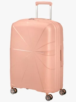 American Tourister StarVibe Spinner Kuffert 70-77L, Metallic Peach