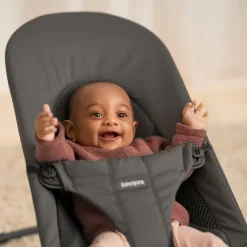 BabyBjörn Balance Soft Skråstol Woven/Jersey, Mørkegrå