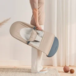 BabyBjörn Balance Soft Skråstol Woven, Khaki/Beige