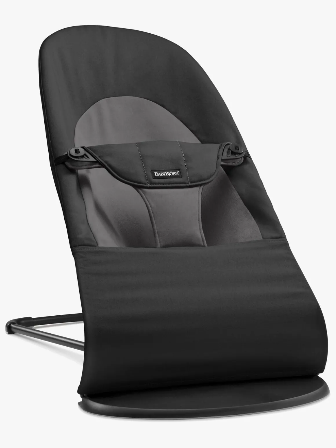 BabyBjörn Balance Soft Skråstol Woven, Sort/Mørkegrå