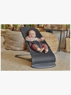 BabyBjörn Bliss Skråstol 3D Jersey, Sort/grå