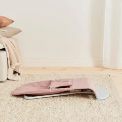 BabyBjörn Bliss Skråstol Woven Bladmønstret Quilt, Gammelrosa