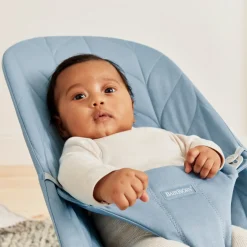 BabyBjörn Bliss Skråstol Woven Bladmønstret Quilt, Blå