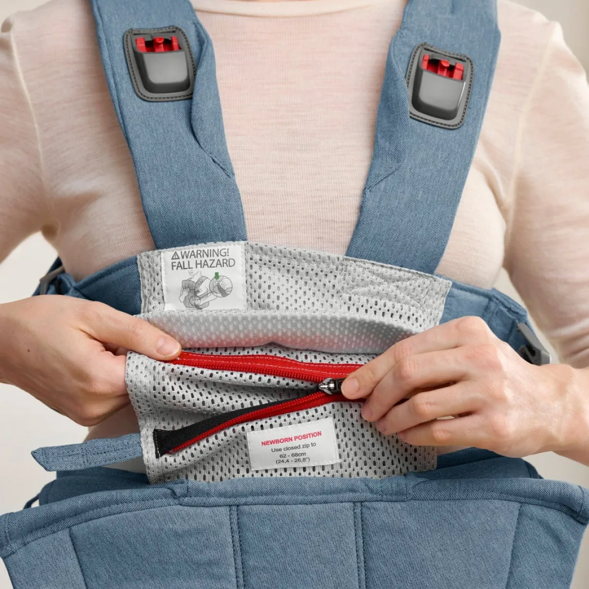 BabyBjörn Harmony Bæresele Woven, Blue Melange