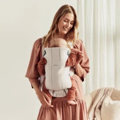 BabyBjörn Mini Bæresele 3D Jersey, Lys beige