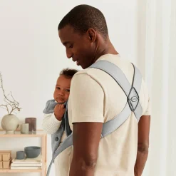 BabyBjörn Mini Bæresele 3D Jersey, Light grey