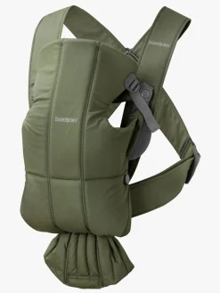 BabyBjörn Mini Bæresele Woven, Mørkegrøn