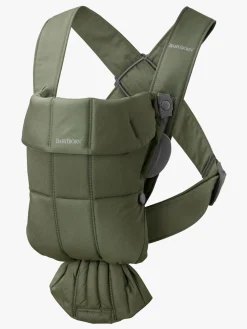 BabyBjörn Mini Bæresele Woven, Mørkegrøn