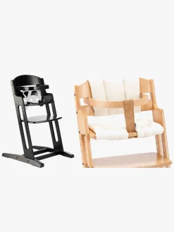 BabyDan Danstolen Højstol & Hynde, Sort/Beige