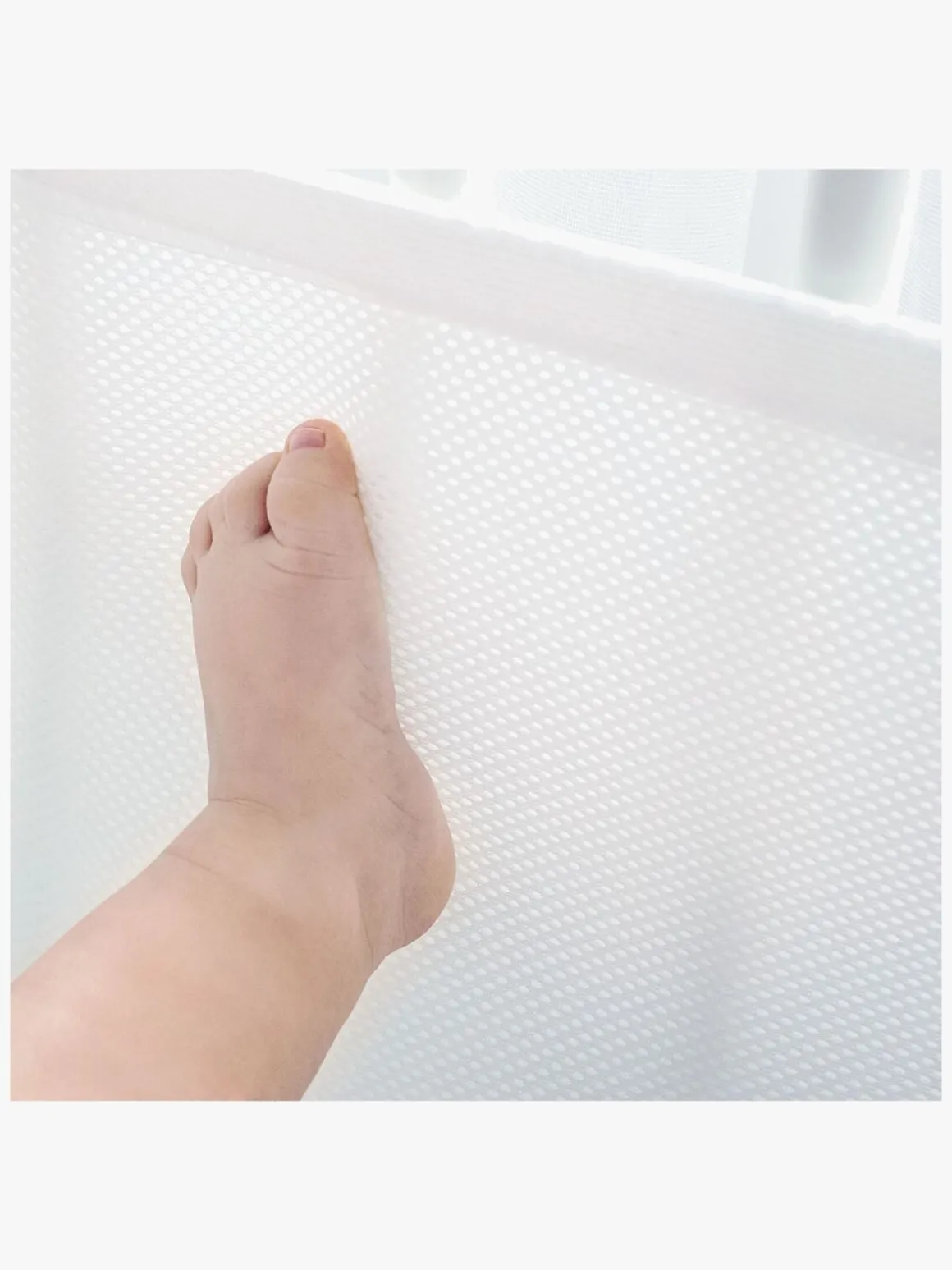 BabyMatex Bump Air Sengerand 30 x 180 cm Åndbart, Hvid