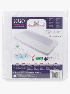 BabyMatex Hygienic Jersey Rullemadras til Juniorseng 80x160 cm Åndbar og Vandtæt, Hvid