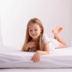 BabyMatex Jersey Stræklagen til Børnesenge 80 x 160 cm, Hvid