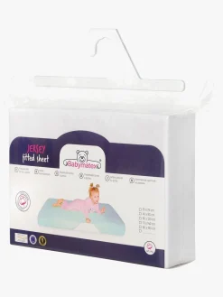 BabyMatex Jersey Stræklagen til Børnesenge 80 x 160 cm, Hvid