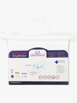 BabyMatex Premium Frotté Stræklagen til Juniorseng 70 x 140 cm, Hvid