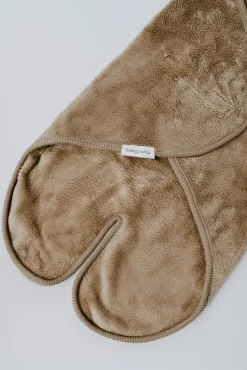 Baby's Only Hooded Baby Tæppe med Fødder Cozy, Clay