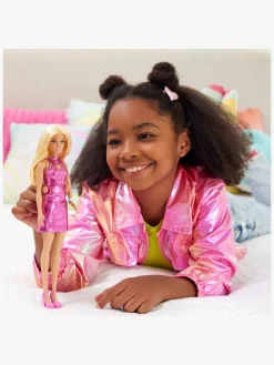 Barbie Fashionista Dukke med Blondt Hår & Lyserød Kjole