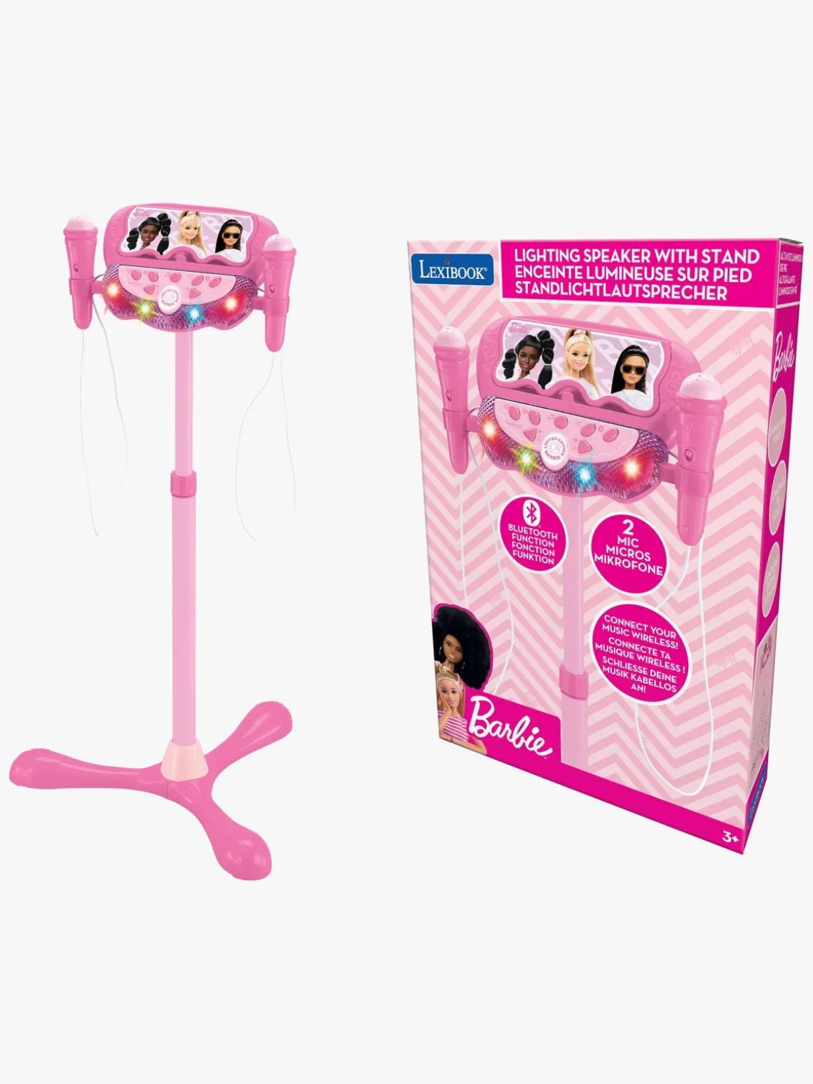 Barbie Justerbart Karaoke-stativ med 2 Mikrofoner