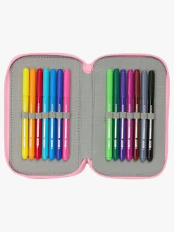 Barbie Penalhus med 3 Rum, Lyserød/Lyseblå