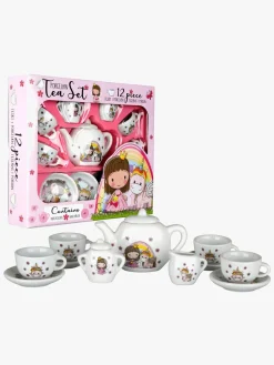 Barbo Toys Lillie & Ellie Teservice i Porcelæn 12 Brikker