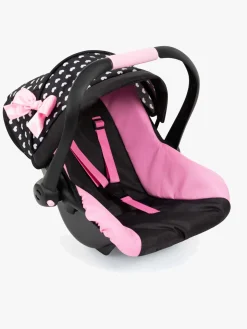 Bayer Design Autostol med Kaleche, Sort/Lyserød