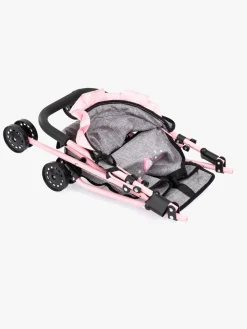 Bayer Design Dukkeklapvogn med Kaleche, Grå