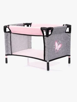 Bayer Design 10-i-1 Dukkevogn Sæt, Grå/Lyserød